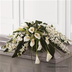 Callay Lily and Orchid Casket Adornment