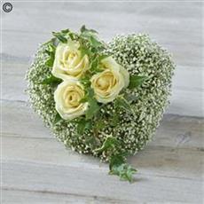 Memorial petite heart for grave